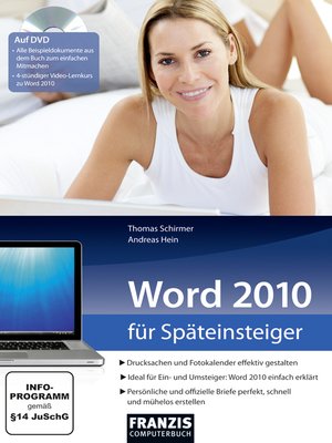 cover image of Word 2010 für Späteinsteiger